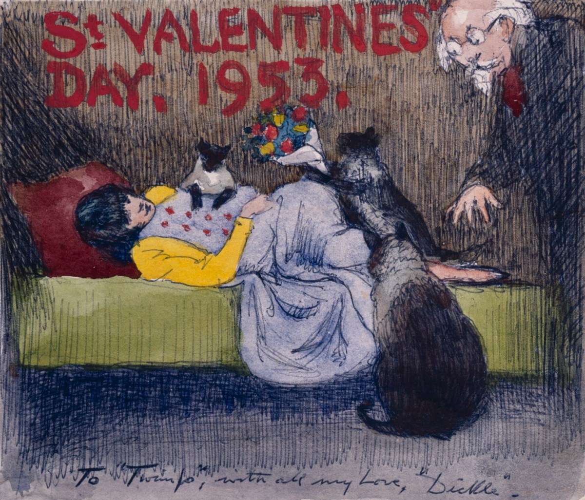 royalacademy's tweet photo. On #ValentinesDay, nothing beats a hand-made card. This one is by Haydn Reynolds Mackey in the #RACollection ❤️

Image caption in ALT text. https://t.co/1alZUiSDtB