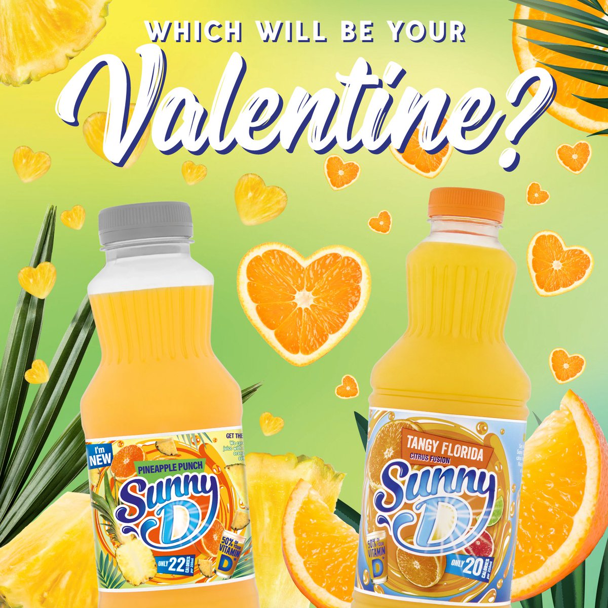 We all want more D on Valentine's Day! But will you get it from Pineapple Punch or Tangy Florida? ❤️

#HappyValentinesDay #ValsDay #ValentinesDay