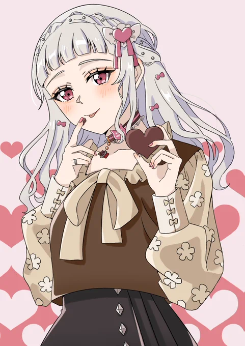 Happy Valentine Kaoriさん()と線画交換しました～!激かわちぃちゃん#lovelive #Liella 