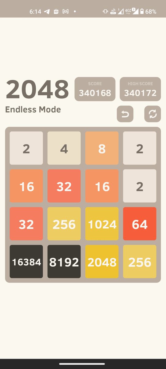 Satu puteran lagi gamenya ke lock ini udah nggak ada kotakannya. Wkwkw
Sayang sekali game over duluan.