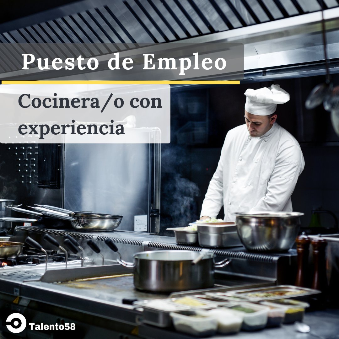 Talento58es's tweet photo. Oportunidad de empleo para cocinero o cocinera experimentado/a , el candidato ideal debe tener experiencia previa con preparación de Comida Venezolana y Española.
Para mas informacion ingresa en el link o contáctanos.
https://t.co/IxKLpojk0i

#empleo #cocina #madrid #venezolanos https://t.co/7wFM7KQRzY