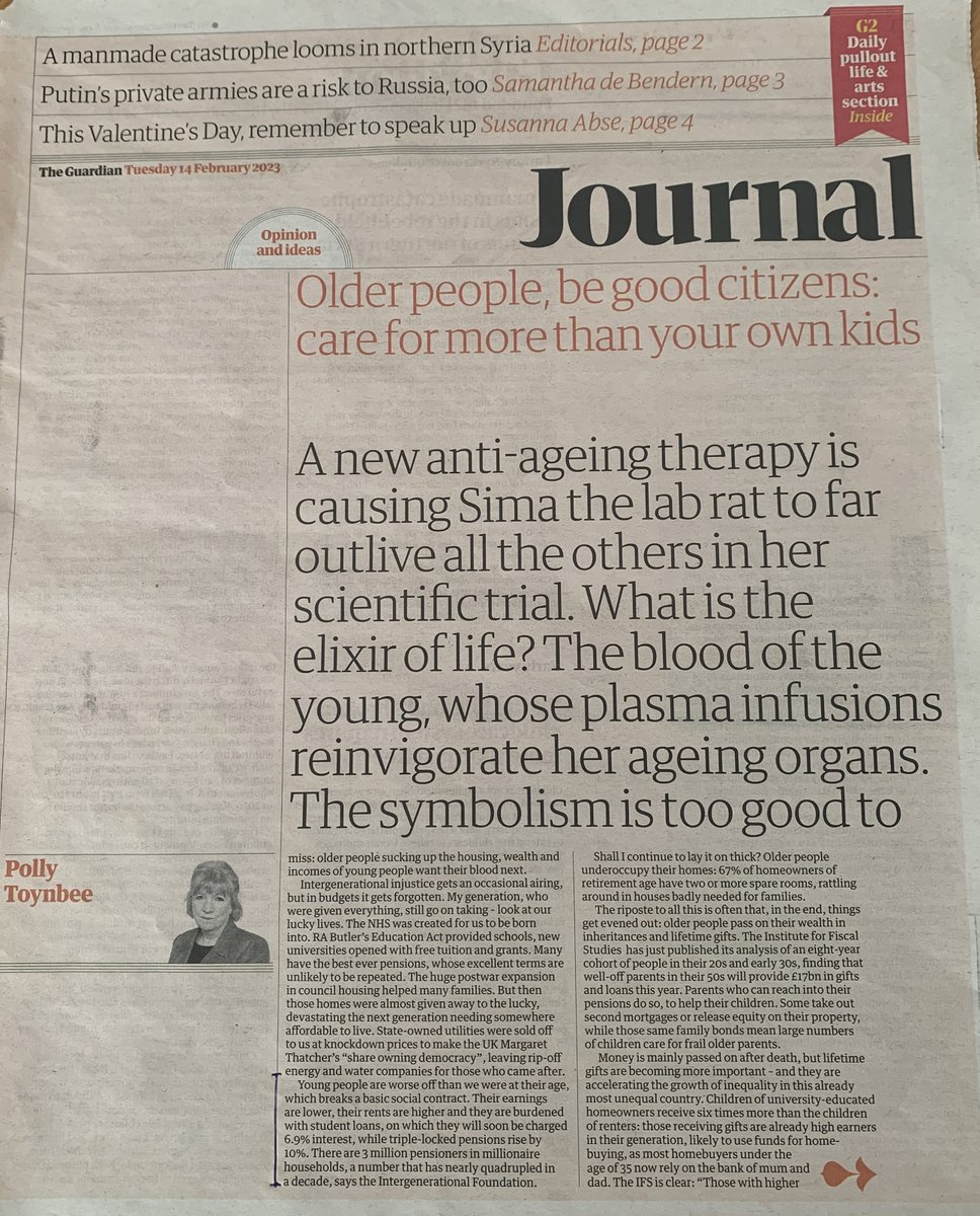 inter_gen's tweet photo. Great to see our research in today's @guardian Leader by @pollytoynbee. The social contract between the generations has frayed. The young are the new poor and brave government interventions are needed. https://t.co/NraKvlubpd