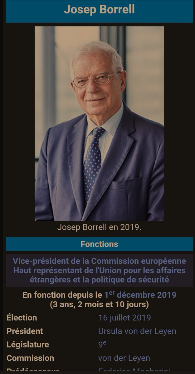 #Espagne #CommissionEuropéene

L’Eurocrate #JosepBorrell veut acheter des armes létales… via le «Fonds européen pour la paix»
«On ne peut pas acheter des armes létales avec les fonds du budget européen », a déploré Josep Borrell ministre européen de facto des Affaires