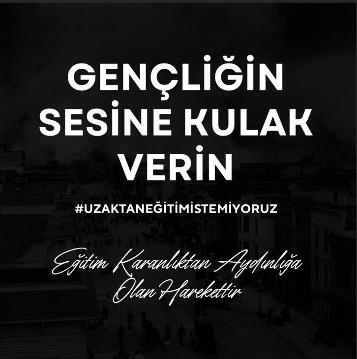#yapmayın #uzaktan  eğitim istemiyoruz sesimizi duyun