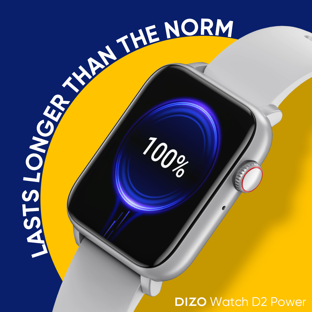 DIZOTech's tweet photo. 10-day🔋 &amp; sirf 4-day left for sale, bahut na-insaafi hai! Not at all!
Thanks to single-chipset solution &amp; advanced battery management, even with the calling it goes up to 7 days.

🛒 on @amazonIN at just ₹1,799/- 20th Feb, 12 PM onwards
⌚ https://t.co/t7dewnHJgD

#PowerToGoBig https://t.co/3ltXTeOMOc