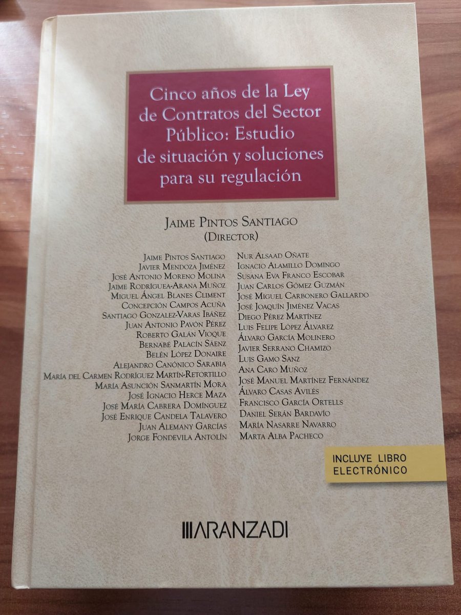 pintos_jaime's tweet photo. 🎂En marzo se cumplen 5 años de la #LCSP y queremos celebrarlo proponiendo soluciones de mejoras de regulación y aplicación.

📖 Más de 1.000 páginas de aportes y soluciones, de autores de reconocido prestigio y trayectoria. 

🌐https://t.co/k67x6WMri7

Una gran obra colectiva‼️ https://t.co/VLDlNKPjzB