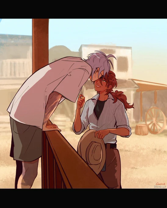 Happy #ValentinesDay with these two losers from our campaign #WastelandGospel This is a collab with   (I did the lines, she coloured it beautifully ) 