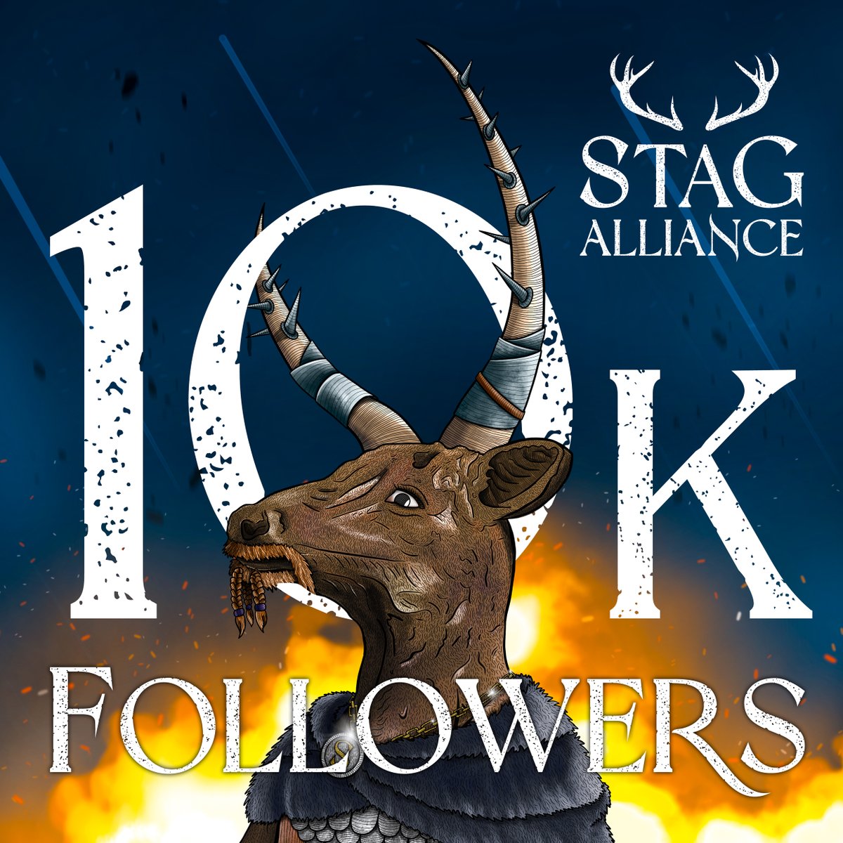 We have reached the 10k milestone on Twitter and Discord! Thanks to each and every one of you!🦌
 
Drop into our Discord right now for clues on a live Trivia event. Oh and happy Valentines day 💘❤️‍🔥