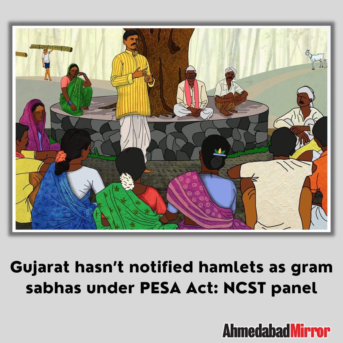 ahmedabadmirror's tweet photo. Gujarat hasn’t notified hamlets as gram sabhas under PESA Act: NCST panel
#NCSTpanel #gramsabhas #forestdepartment #explicitly #villagers #new #ahmedabadmirror #ahmedabadmirrorofficial #newspaper #breakingnews #englishnewspaper #ahmedabad #gujarat #india #trending #facebook https://t.co/RPdNH8djCZ