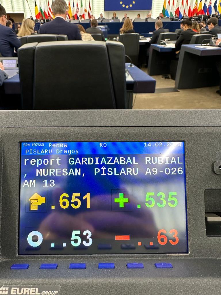 Final vote for #REPowerEU the green light of RRF. 20 bln 4 our homes and SMEs that will cut down the energy bills and russian dependency of EU consumers. So proud and thankful for negotiating #REPowerEU tg w <a href="/EGardiazabal/">Eider Gardiazabal</a> &amp; <a href="/SMuresan/">Siegfried Muresan 🇷🇴🇪🇺</a>
 Let’s REPOWER Europe!