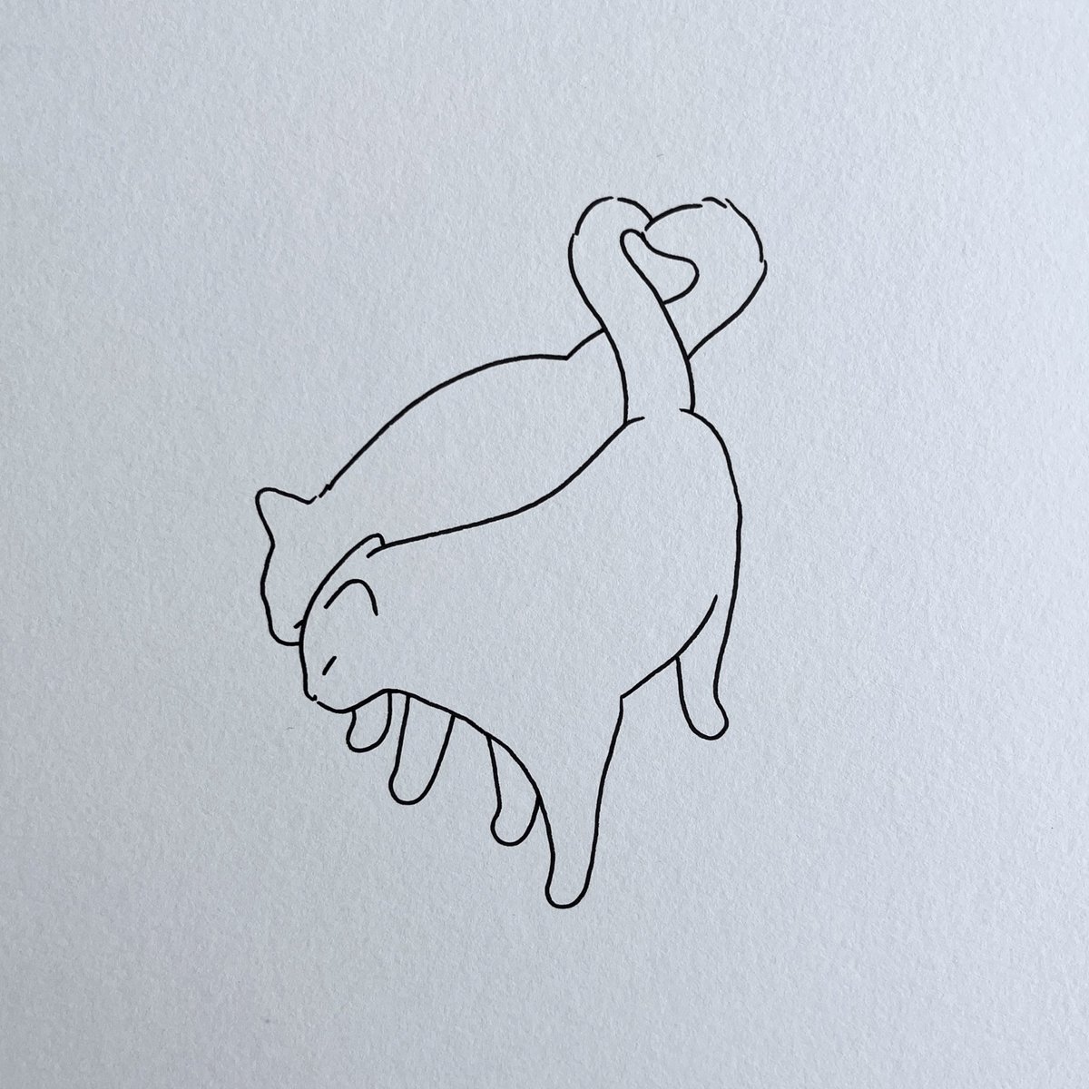 poorlycatdraw's tweet photo. me &amp; you ❤️ https://t.co/e6w9rktAYl