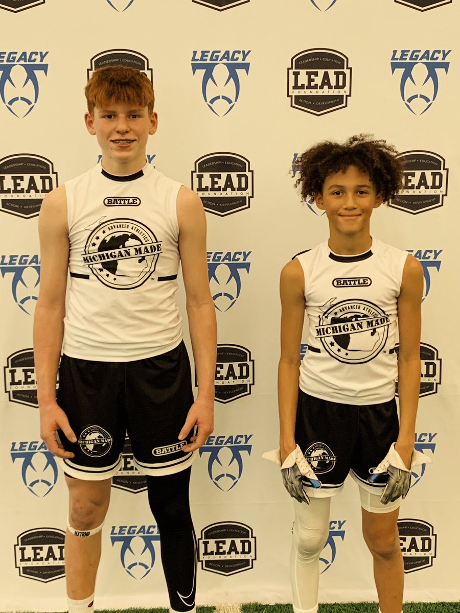 LegacyYouthFB's tweet photo. 🏆WEEK 2 MVP: MI MADE BLACK 12u🏆

OFF: Braylon Turner-Smith | WR
DEF: Bronson Andrew-Bigham | DB

@MichiganMadeFam 
#Legacy #JoinTheMovement https://t.co/6xNhHo4G99