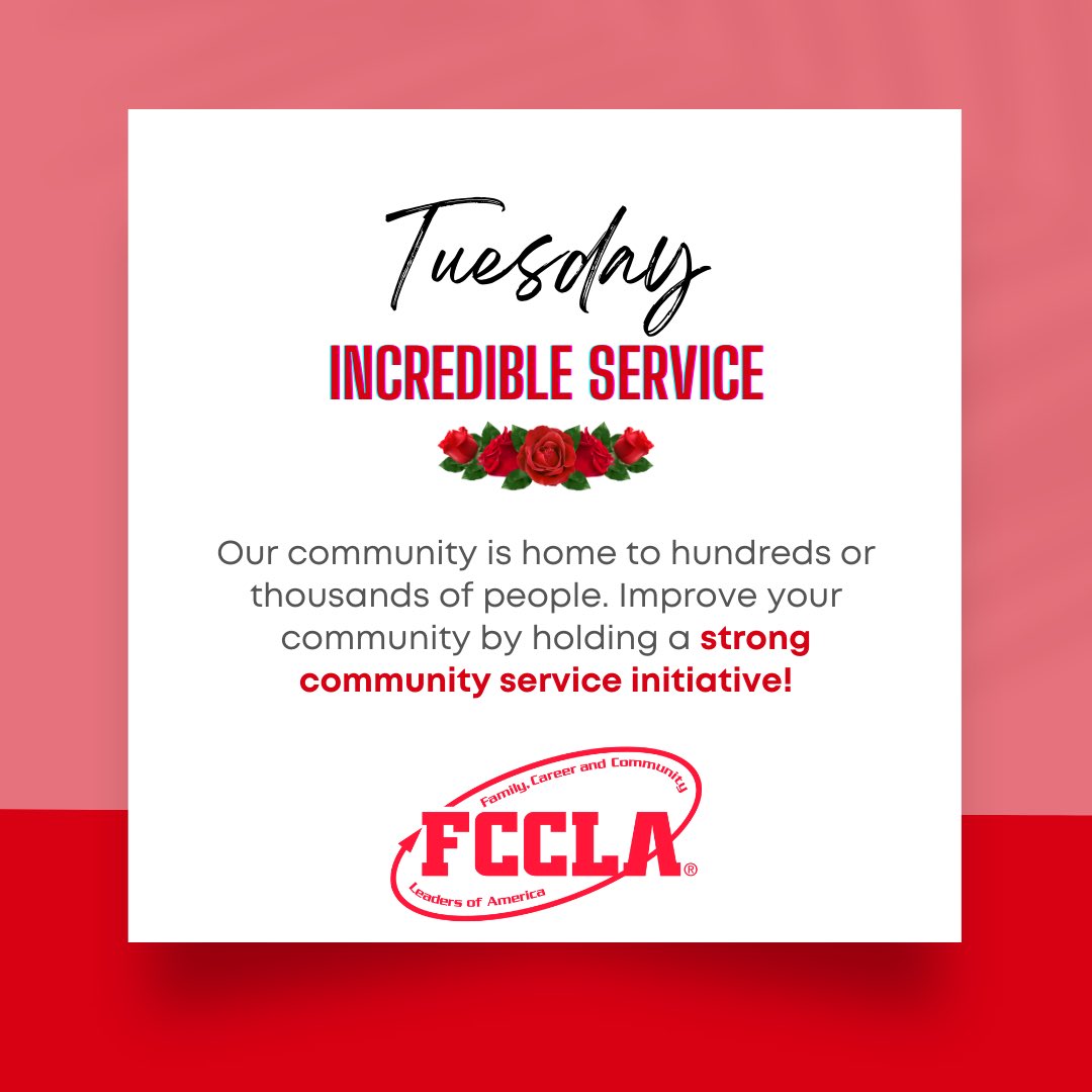 NJ_FCCLA's tweet photo. What better way to spread love than through Incredible Service. Happy FCCLA Week and Valentine’s Day❤️

The C is FCCLA is Community! Show us your Incredible Service and tag us in yours posts and stories.
#fcclaweek #incredibleservice #njfccla https://t.co/qN6k7HtEDO