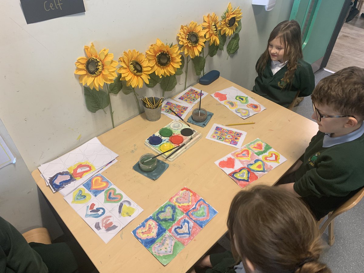 WillowtownPri's tweet photo. In Year 2 we set up an invitation for the children to create some independent βKandinskyβ inspired Valentines art β€οΈ#WPSea #WillowtownWay2 https://t.co/ULi7zXzeEl