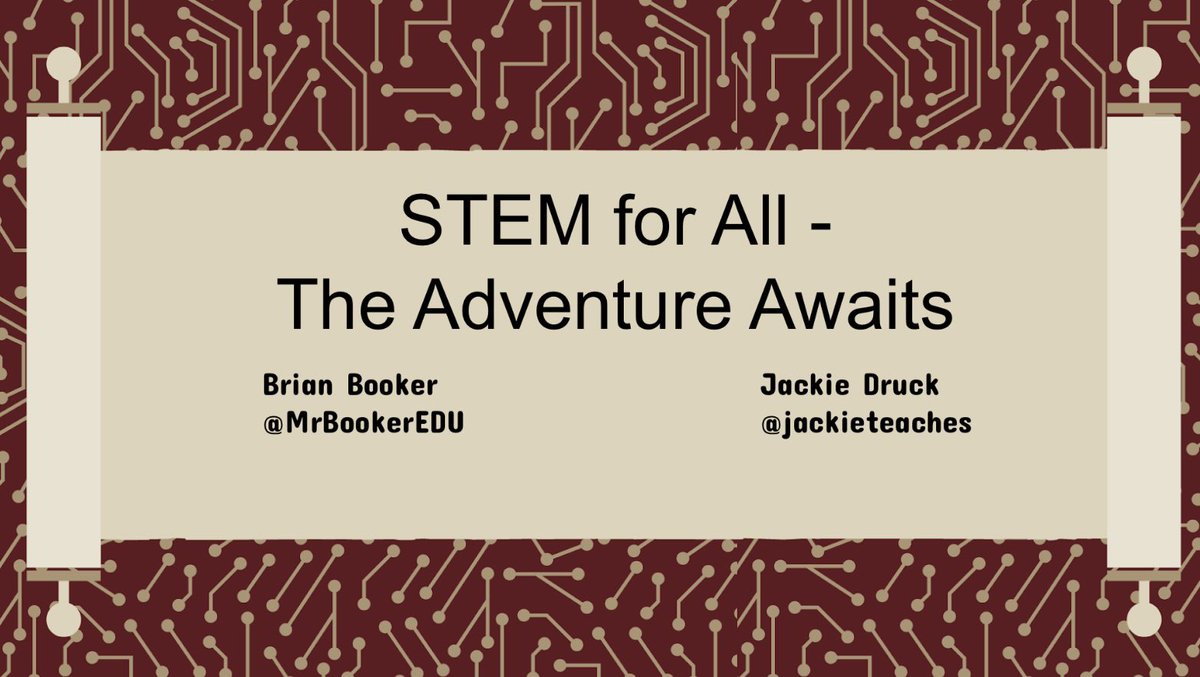 Brian Booker (@mrbookeredu) on Twitter photo Planning your <a href="/peteandc/">PETE & C</a> day? Come see <a href="/jackieteaches/">Jackie Druck</a> and me at 2:30 in the Nile Room to learn about our STEM journey in a secondary content classroom! Planning your <a href="/peteandc/">PETE & C</a> day? Come see <a href="/jackieteaches/">Jackie Druck</a> and me at 2:30 in the Nile Room to learn about our STEM journey in a secondary content classroom!
