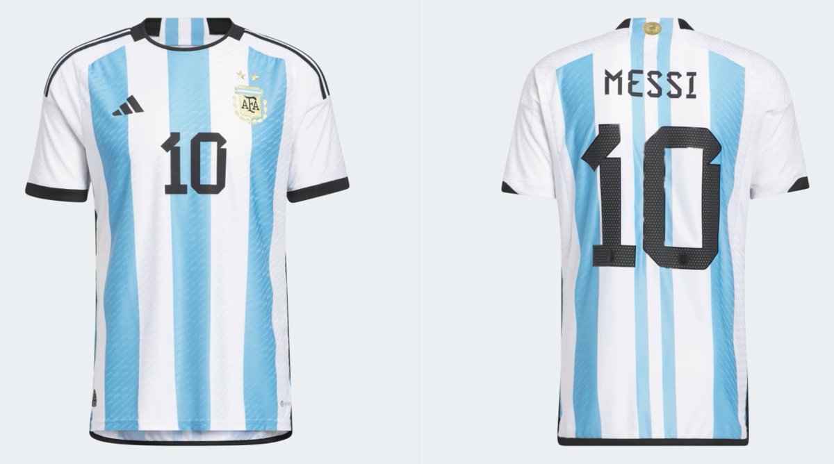 SOLELINKS's tweet photo. Ad: Sizes Small &amp; XL only
adidas Argentina '22 Lionel Messi #10 Home Authentic Jersey
=> https://t.co/z6YqdN42Ev https://t.co/cmj6lchGH7