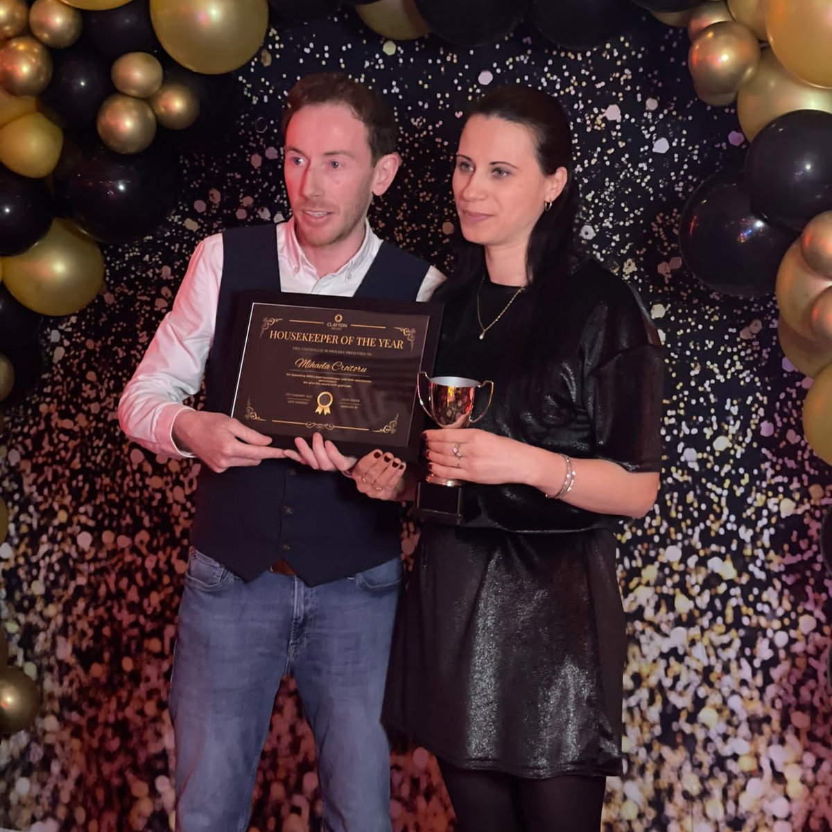 wgc_ltd's tweet photo. Well done to Mihaela Croitoru who has been awarded a ‘’Housekeeper of the Year 2022’’ at Clayton Cambridge! This is just a phenomenal achievement Mihaela! Massive THANK YOU to You and the whole Housekeeping Team at Clayton Cambridge for such fantastic work! https://t.co/QjMLP5AIFO