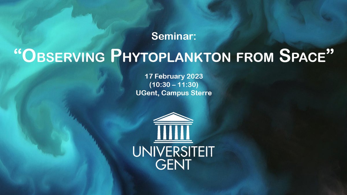 BelgianEO's tweet photo. 🚨#EOevent alert! Register now for the seminar on
"Observing Phytoplankton Groups from Space".
🗓️when: 17 February 10:30 – 11:30
🏢where: Ghent (@UGent campus Sterre)
👩🔬presenter: Dr. Hongyan Xi
➡️more: https://t.co/pAuz9XZ7Uc https://t.co/qZ0nNHhLfq