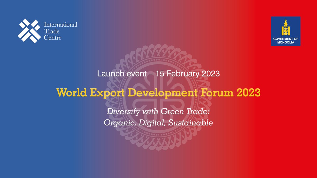 ITCnews's tweet photo. In times of conflict, climate crisis, COVID &amp; rising costs, #smallbusiness must diversify with green #trade to survive - that's what the World Export Development Forum 2023 #WEDF is all about.

Wanna be part of the Forum?

🔔Join the launch event tomorrow: https://t.co/euTgb15ImJ https://t.co/PzAwndMHMS