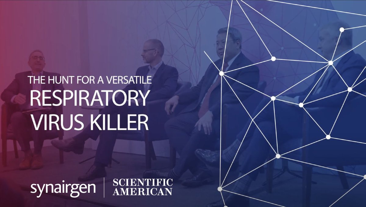 Synairgenplc's tweet photo. For #Media #Investors

Thank you @sciam for putting The Hunt for a Versatile Respiratory Virus Killer center stage with @MediaJerNYC @PhillMonk, @DelaCruzYaleMed, @RickABright to explore options to combat respiratory viruses.

https://t.co/88bvwGsD1E https://t.co/UZJDMYqE5P