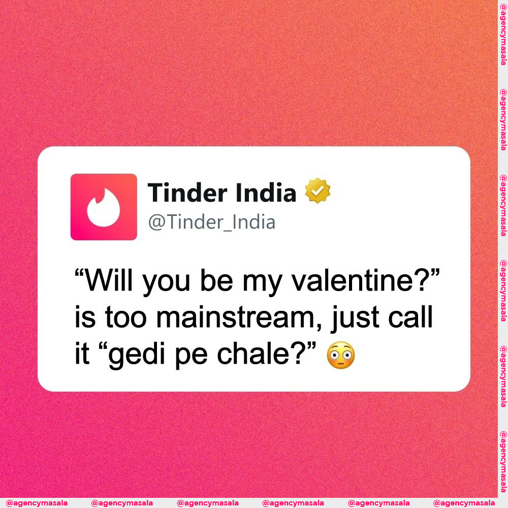 AgencyMasala's tweet photo. Valentines Day Saga ft. brands and their witty creatives.

Which one did you like the most? 😍
.
.
.
#AgencyMasala #valentines #valentinesday #valentine #valentines2023 #brands #brandads #valentineweek #brandmoments #momentmarketing #topical #trending #topicalspot https://t.co/shKGSDHPKG