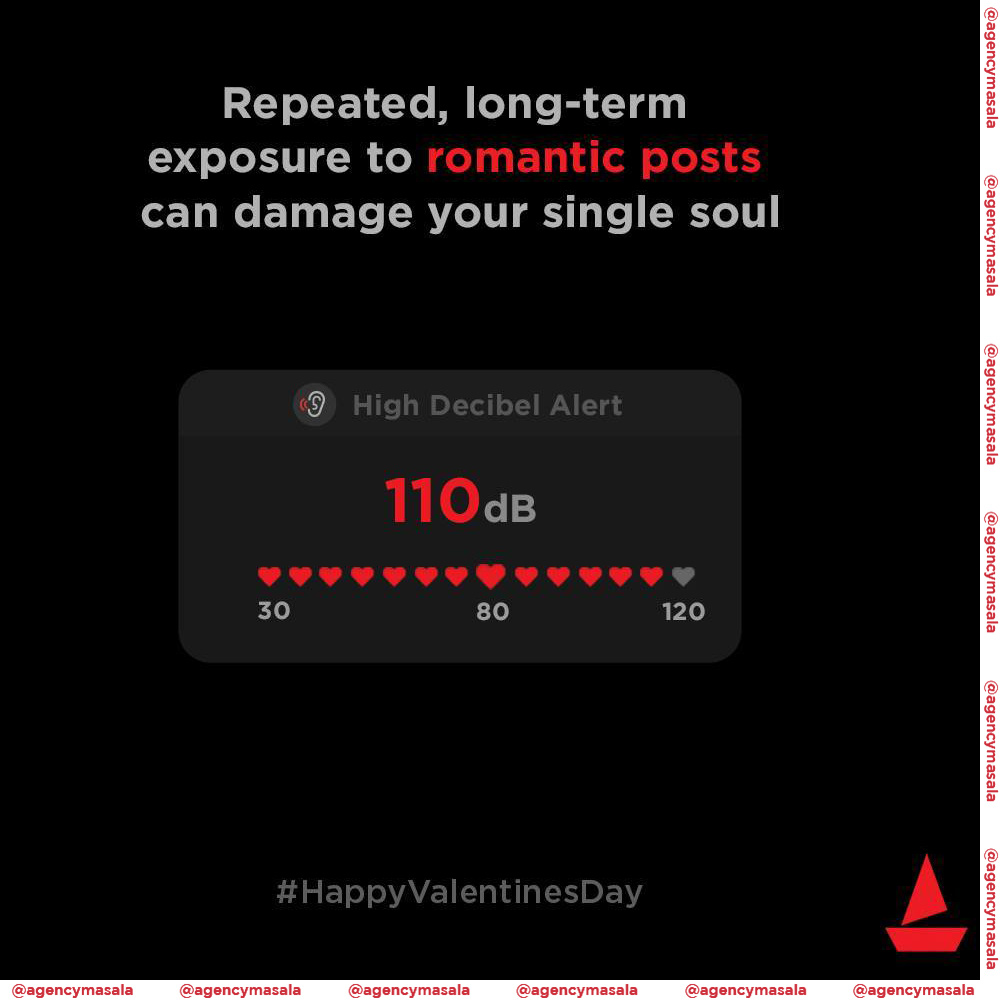 AgencyMasala's tweet photo. Valentines Day Saga ft. brands and their witty creatives.

Which one did you like the most? 😍
.
.
.
#AgencyMasala #valentines #valentinesday #valentine #valentines2023 #brands #brandads #valentineweek #brandmoments #momentmarketing #topical #trending #topicalspot https://t.co/shKGSDHPKG