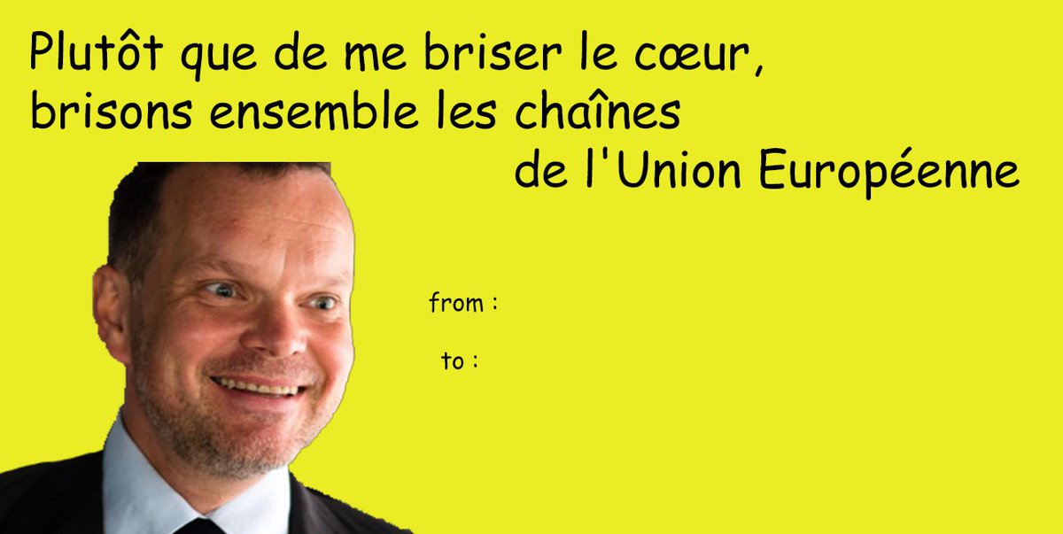 ToadVousEpie's tweet photo. C'est la Saint-Valentin.
On ressort donc les cartes ultra-cringe pour offrir à votre bien-aimé(e)
🥰 https://t.co/7W77F017wr