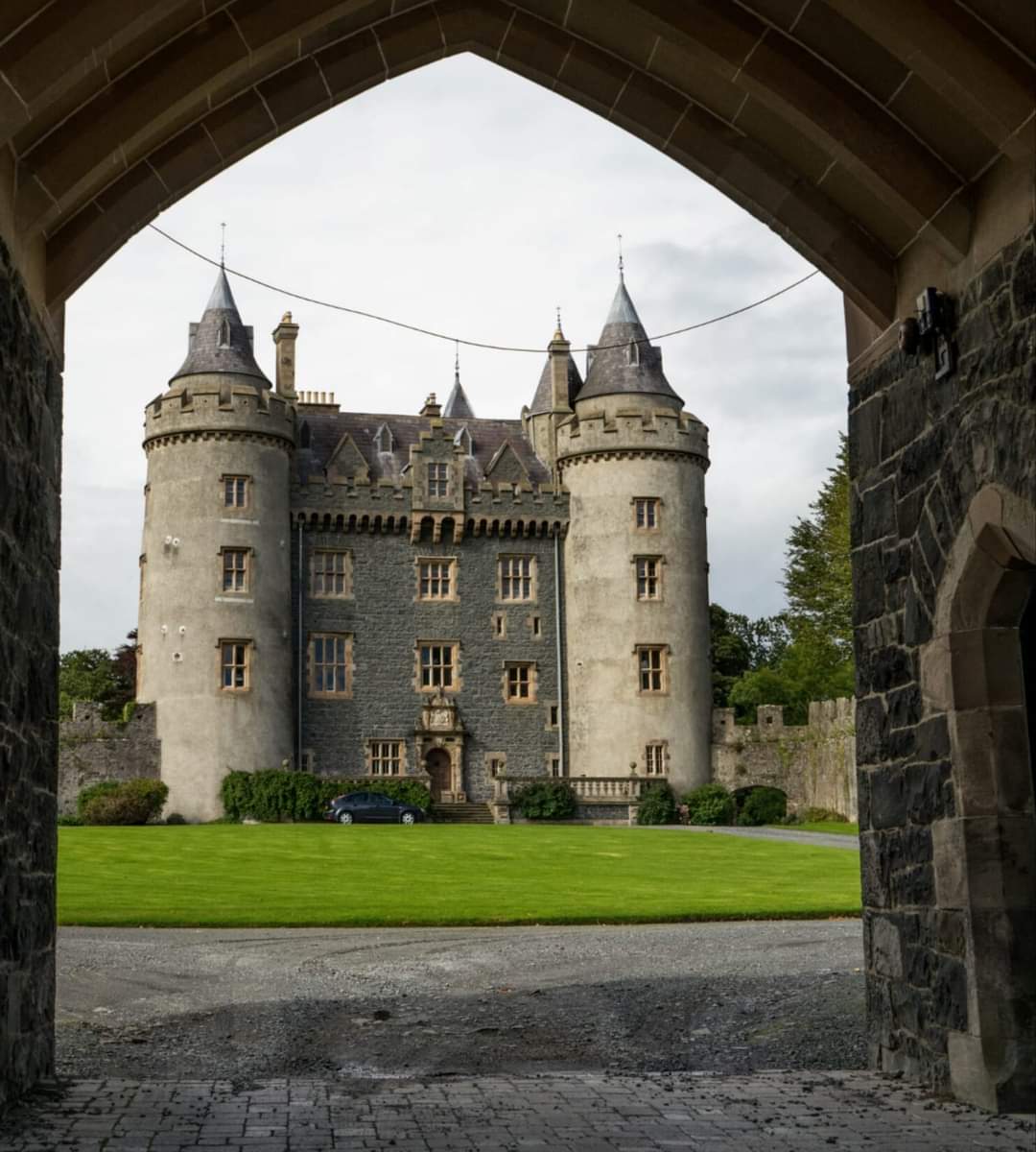 Killyleagh Castle, in village of Killyleagh, County Down, Northern Ireland. It dominates small village and is believed to be amongst one of oldest inhabited castles in country, with parts dating back to 1180 CE.

#archaeohistories