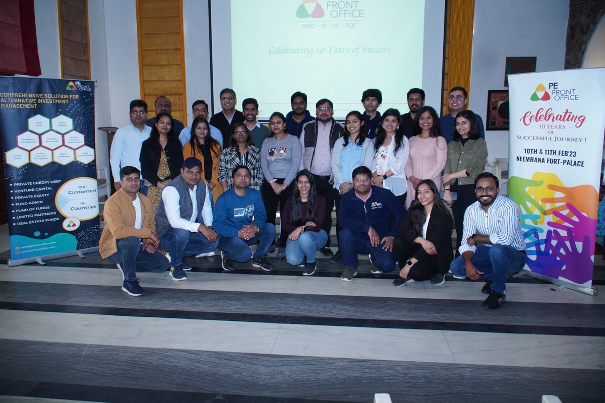 pefrontoffice's tweet photo. The PEFO team came together for a memorable offsite event at Neemrana Fort Palace on 10th &amp; 11th Feb. The event began with reflecting on our amazing 10-year journey &amp; a peek into the future, followed by fun team-building activities, and a cheerful evening with live music &amp; dinner https://t.co/aep761vdKg