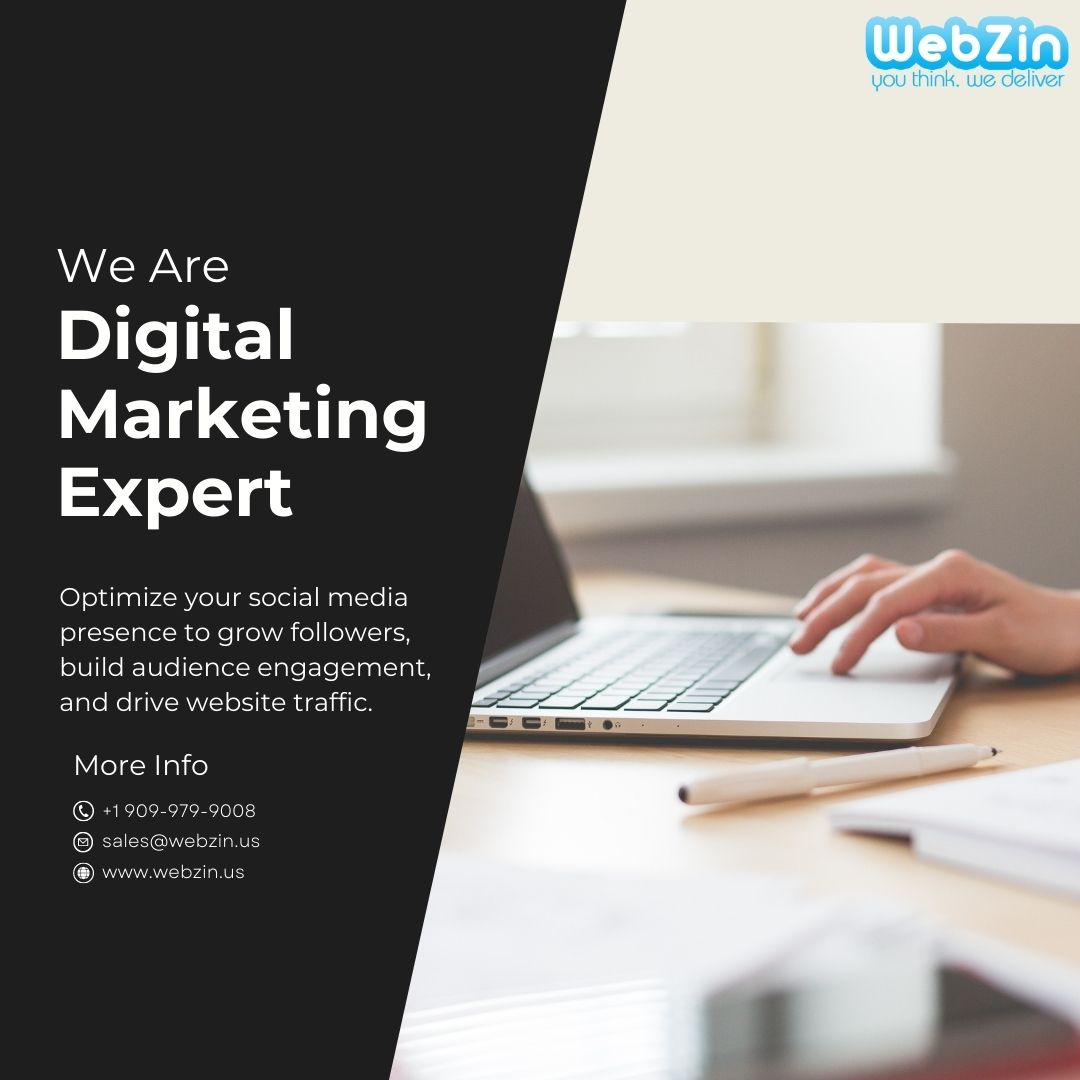 Webzin_us's tweet photo. We are digital marketing experts who can optimize your profile, posts and ads to reach the right people and achieve your business goals. #Digitalmarketing #Seo #Socialmedia #Digitalmarketingusa #Webdesignusa #Webdesignsanjose #Webdevelopmentcalifornia https://t.co/e3MtkuUaJE