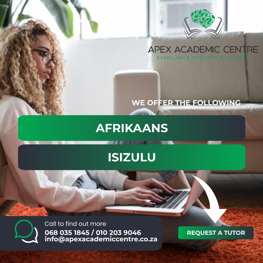 Join One on One Online Tutoring with Apex Academic Centre. 

 We assist with homework assignments, project assignments as well as reading and spelling.

We range from grade 2 -12 

+27680351845
info@apexacademiccentre.co.za
#tutors #tutoring #education https://t.co/rj4QnRlqKC