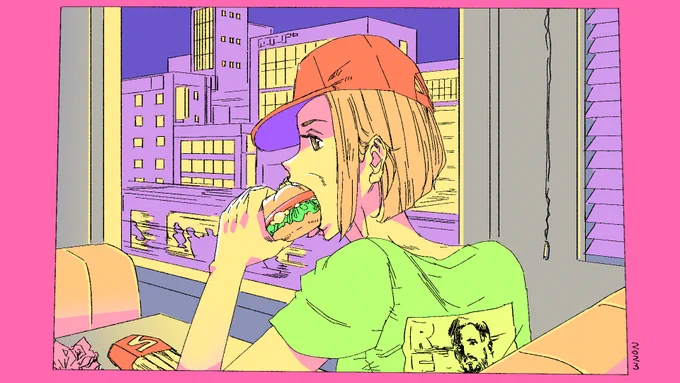 過去絵のリメイク 