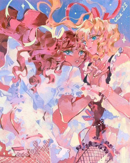 Happy Valentine's Day #gouache #gouacheart #originalcharacter #illustration #イラスト 