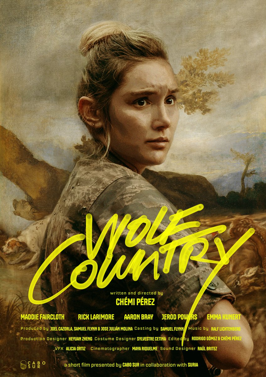 Joelhca's tweet photo. @wolfcountryfilm se estrena el 20 de marzo en @SombraFestival de Murcia. Después vendrán otras fechas y lugares. De momento, aquí el cartel de la peli, obra de la gran María Lempicka. ¡Nos vemos (ahora sí) en las salas! https://t.co/4LF9M876Cr