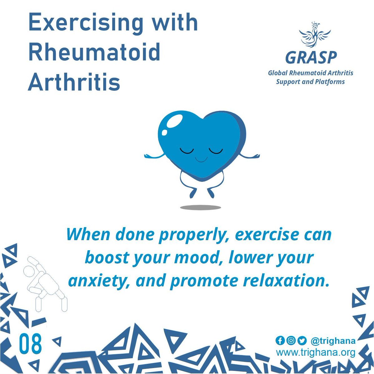 trighana's tweet photo. When done properly...
#rheumatoidarthritis 
#rheumatoidarthritisawareness 
#RA
#exercise 
#RAandExercise
#GRASP
#tRi 
#tRi2gether
#keepmoving https://t.co/UVitLpI7Q3