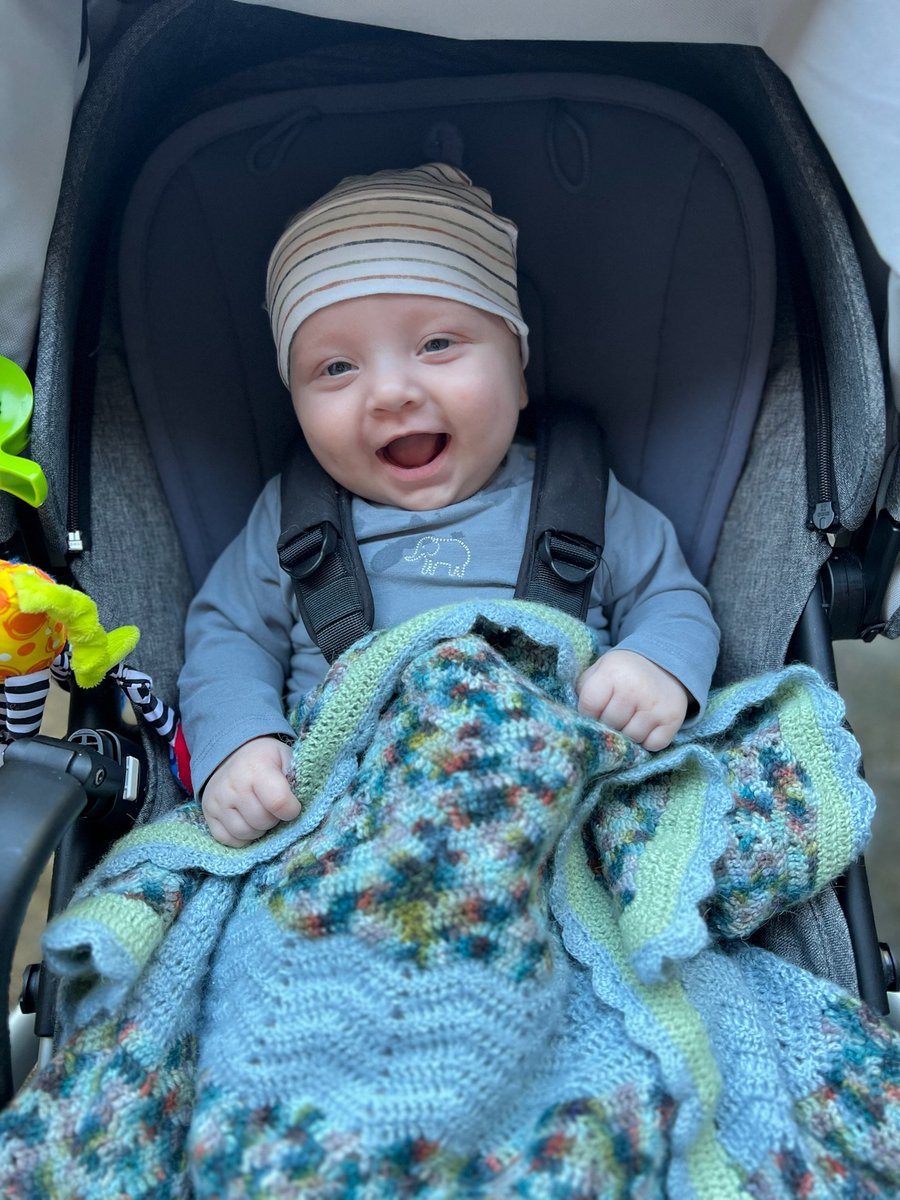 Di1358's tweet photo. @JulieAndrews Hello Julie, I would love to buy this book for my grandson, Tommy. I'm in Adelaide, South Australia. Could it be shipped to me here? Here's a pic of 5 month old Tommy. He's a character! https://t.co/0RJUrAOAFt