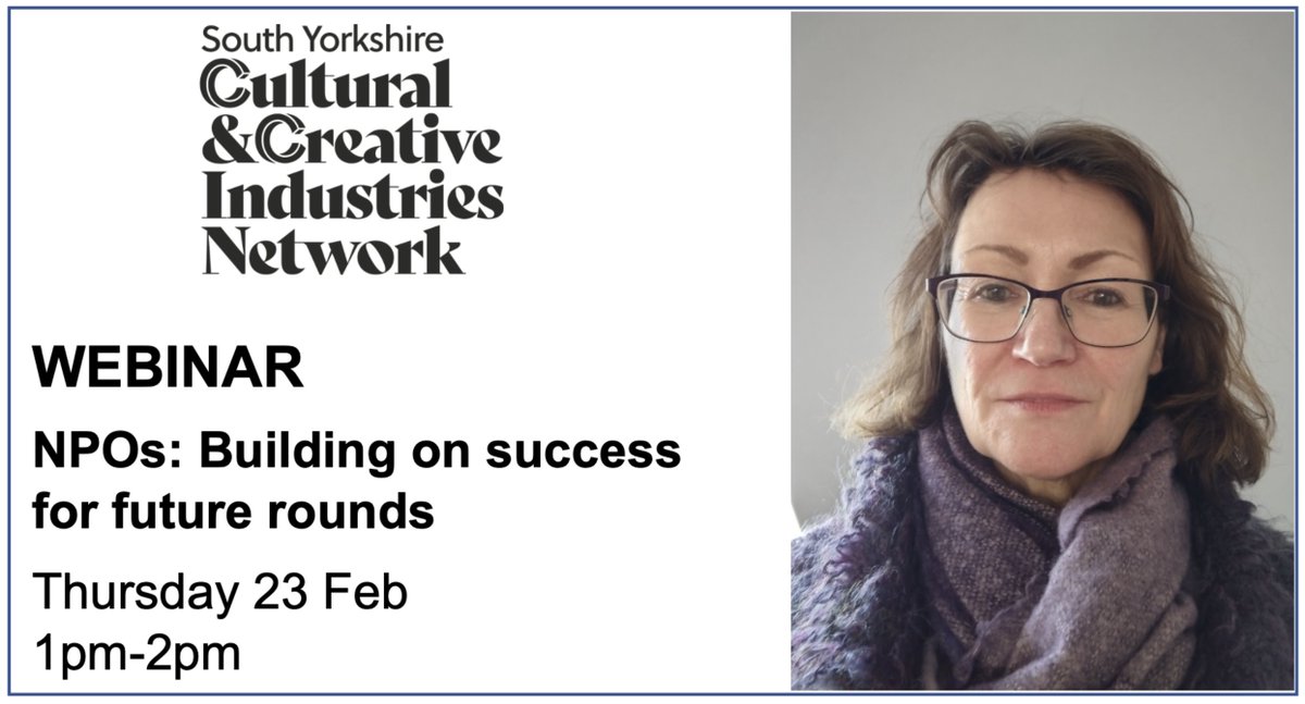 theworkstation's tweet photo. ⭐ Speaker Spotlight ⭐

Rebecca Maddox, a familiar face for all things culture in Sheffield, will speak at next week's SYCCIN webinar. Via her role @SheffCouncil she supports the Sheffield Culture Collective, Festivals Mentoring Group &amp; more

🔗https://t.co/SrAJTEWpaQ
#SYcreates https://t.co/mFsAZXNxs7