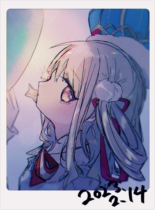 バレンタイン絵は描けませんでしたのでこの間のノインちゃん 