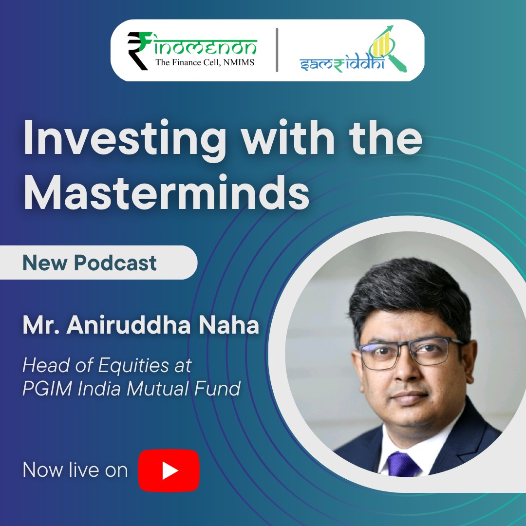 nmims_finomenon's tweet photo. Finomenon presents to you our latest podcast with @NahaAniruddha (Head of Equities, @PGIM_IndiaMF) where you will get the opportunity to learn from his rich experience and wide industry exposure.
Check out the full podcast -   https://t.co/a4UW1muZho https://t.co/NDXChxWce4