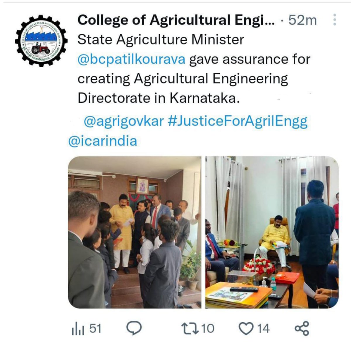 AniketDhamane7's tweet photo. Karnataka✅
MadhyaPradesh✅
Rajasthan✅
Pondicherry✅
Odisha✅
Tamilnadu✅
महाराष्ट्रात कधी...? #JusticeForAgrilEngg
@mieknathshinde @Dev_Fadnavis 
@CMOMaharashtra 
@maha_governor @PMOIndia @rashtrapatibhvn
@mpsc_office
#MPSC https://t.co/TIaAEbwqls