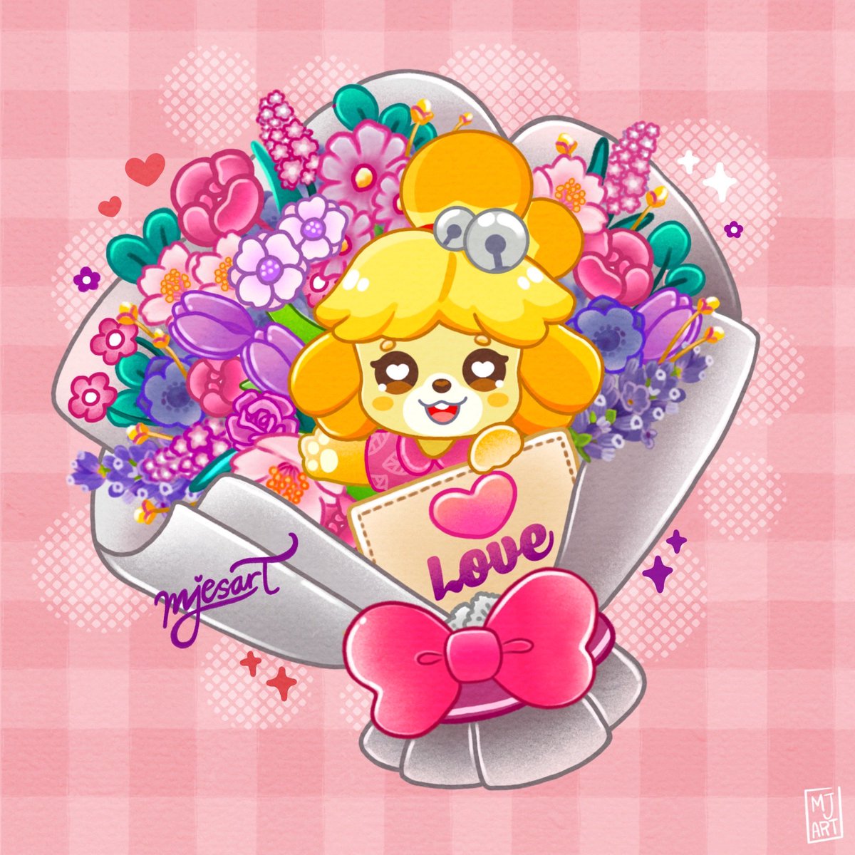 Happy Valentine's Day everyone! It's one of my favorite day and I need to channel this energy, so I created this drawing as the expression of my love and gratitude for all of you who always supports me until now! How are you celebrating today?💖
#valentineday #acnhart