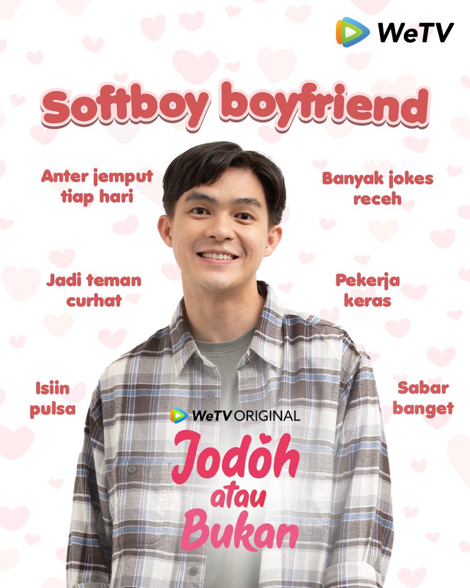 WeTVIndonesia's tweet photo. Tapi jenis boyfriend yang paling keren adalah yang gak akan pernah END~ jangan lupa, kamu bisa nonton episode series ini lebih awal pakai Fast Track ya guys☺️🫶🏻 https://t.co/4CRW2xgwlZ