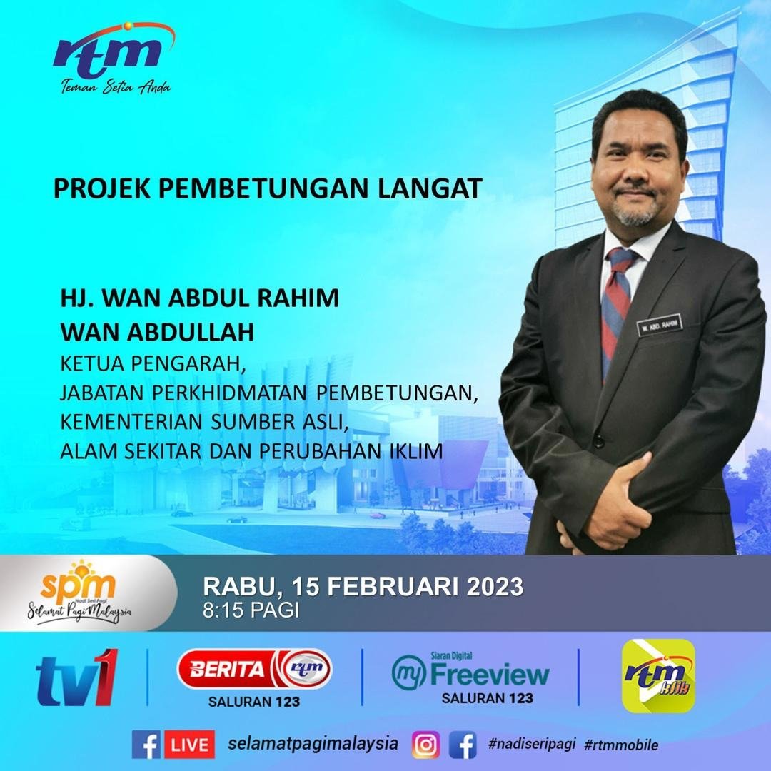 LangatSP's tweet photo. Sila saksikan temubual secara langsung di Selamat Pagi Malaysia pada 15 Februari 2023 (Rabu), 8.15 pagi bersama-sama Hj Wan Abdul Rahim, Ketua Pengarah, Jabatan Perkhidmatan Pembentungan (JPP). 

@JPPKasa 
@nreccmalaysia https://t.co/uGBuPxgV0h