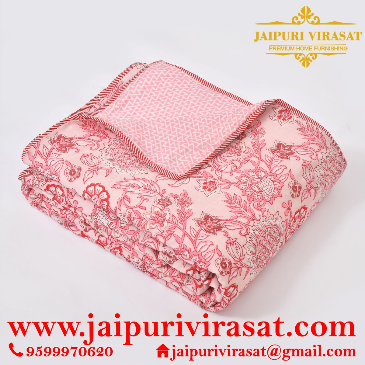 JaipuriVirasat's tweet photo. Jaipuri Virasat Rich Desire Dohar
Premium Mulmul Cotton; Sanganeri Block Print;
Single Bed(60*90inches), 1.5kg
Website: https://t.co/Paaj75Cje9
#singlebedsheet #doublebedsheet #lovableproducts #trendingproducts #doublebedsheetswithtwopillowcover #trending #trendingposts #quilts https://t.co/gFV4MfiJ1l