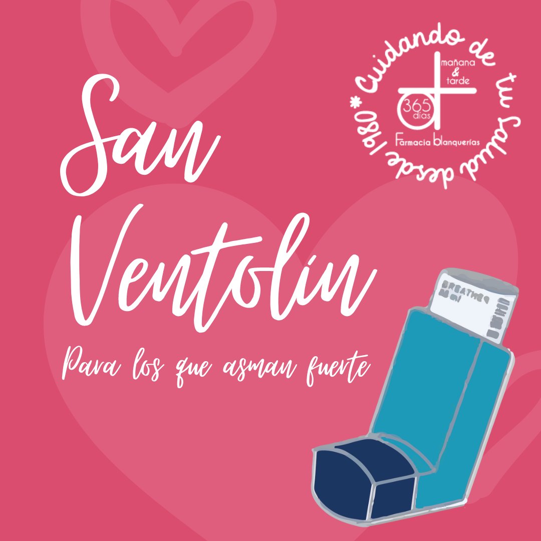 farblanquerias's tweet photo. Para los enamorados y los no enamorados os deseamos un feliz día a tus pulmones 🫁 #Ventolin #SaludRespiratoria #Asma
#14DeFebrero https://t.co/wEQk2K5q6a