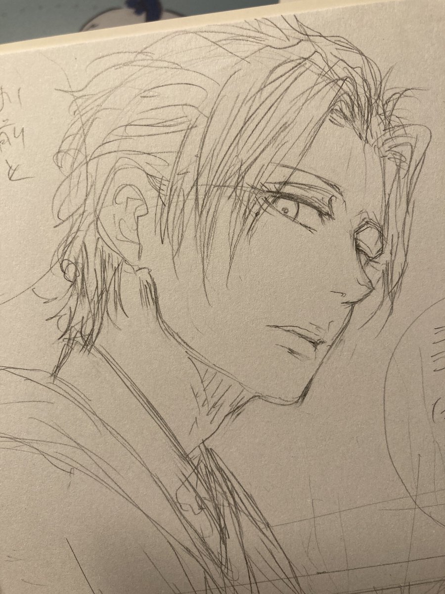 美男子キャラのまつ毛描くの楽しい(◜ᴗ◝ )
三白眼キャラあまり描かないから難しいけど楽しい( ◜ᴗ◝) 