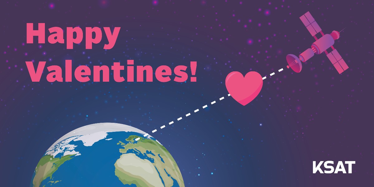 KSAT_Kongsberg's tweet photo. We love Space and we love our planet! 🌎

Today we want to share the love with all of you! Happy Valentines day from all of us at KSAT ♥️

#valentines #ksat #WeConnectSpaceAndEarth #love https://t.co/hbO1K7Lq1g