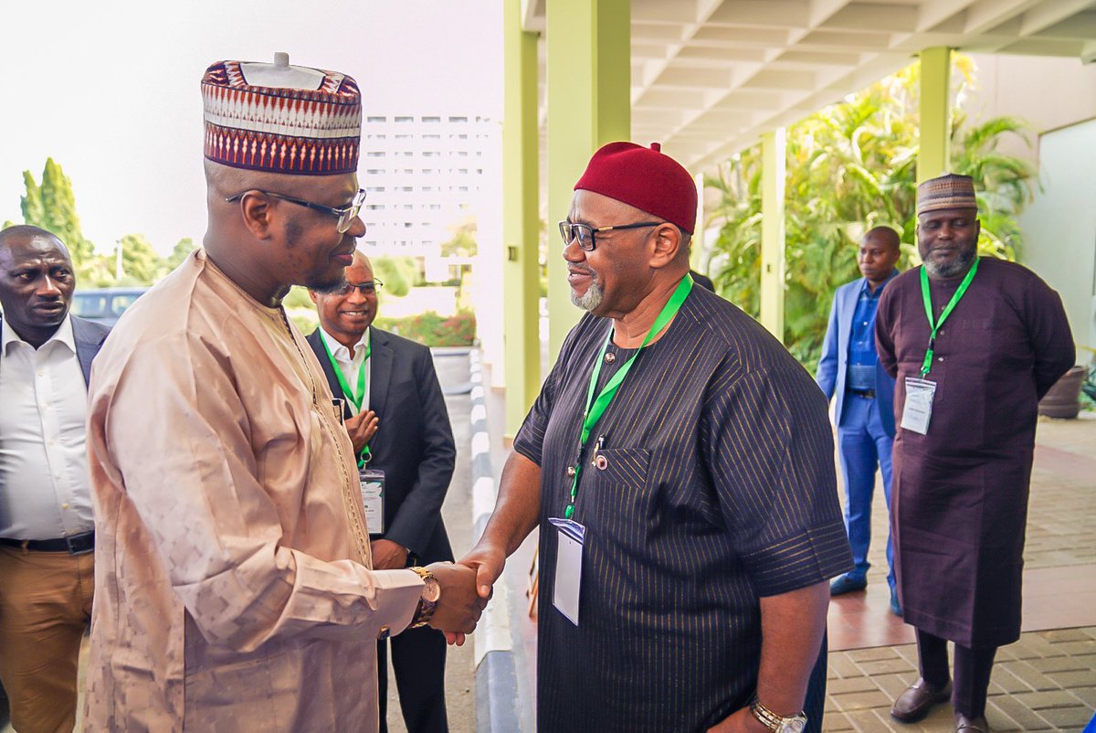 FMCIDENigeria's tweet photo. The arrival of the INSTRUCTOR, Minister @ProfIsaPantami for the Ministerial Training for the Governing Board and Management Staff of @nimc_ng on RE-ENGINEERING NIMC FOR THE 4TH INDUSTRIAL REVOLUTION AND EXPONENTIAL GROWTH taking place in Abuja Continental Hotel, Abuja. https://t.co/ljNTPhhCgY