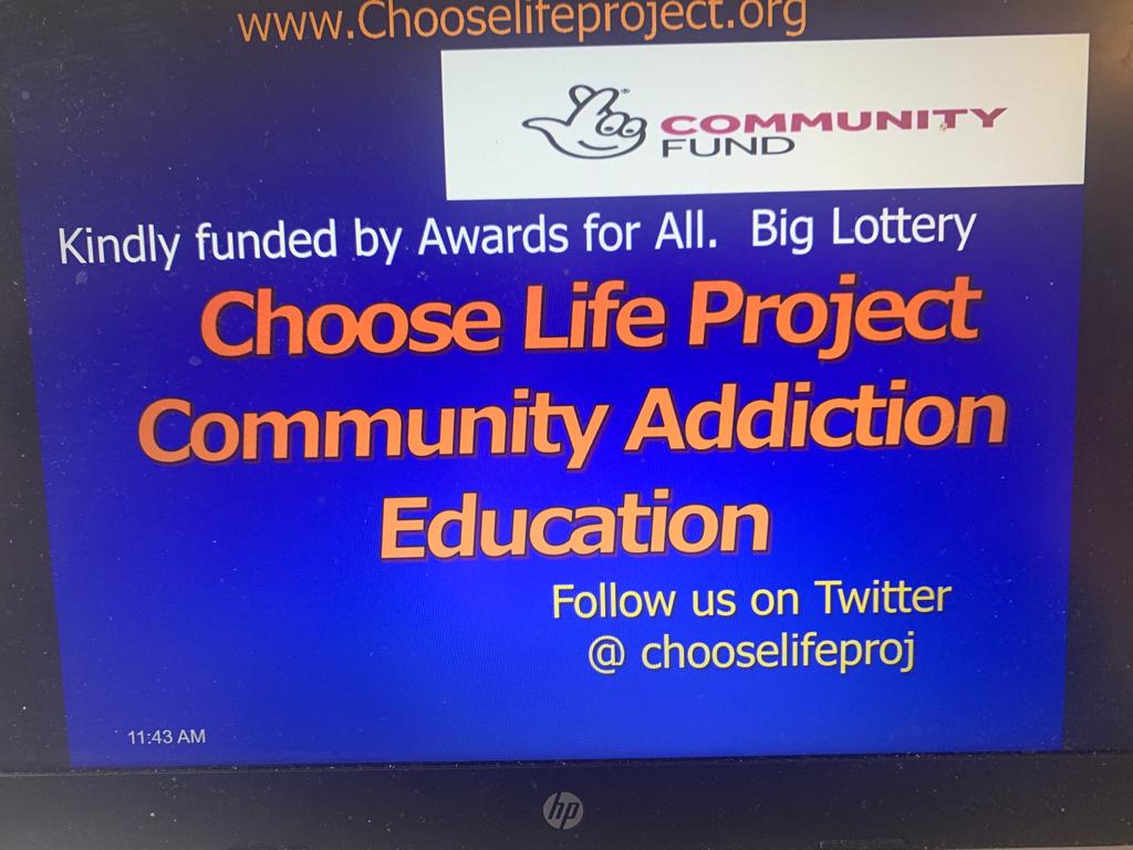 Huge thanks to the Big Lottery "Awards for all" fund which allows us to carry on the important work of the Choose Life volunteers.