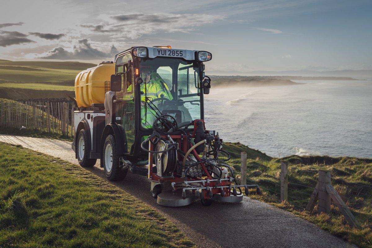 Multihog's tweet photo. Last week we headed up to Ireland's beautiful #CausewayCoast to meet some local #Multihog customers! It gave us a great opportunity to capture our CV #sweeper and CL #tractor with #Meclean #streetcleaner in some breathtaking spots!
Here's a little preview, more coming soon! https://t.co/xH19OJLORl